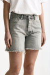 Short in denim grigio lavato donna Grifoni - 3
