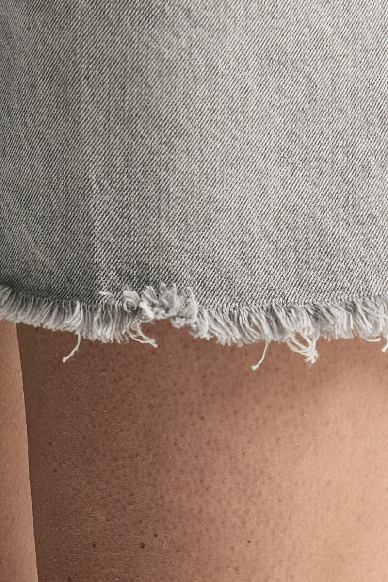 Short in denim grigio lavato donna Grifoni - 4