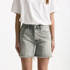 Short in denim grigio lavato donna Grifoni - 7