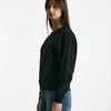 Felpa girocollo nero lavato donna Grifoni - 5
