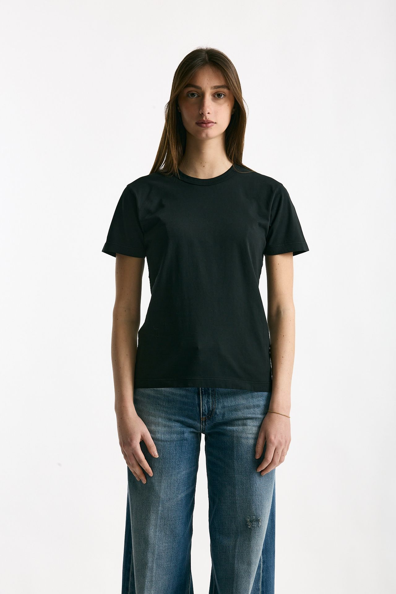 T-shirt basic nero donna Grifoni - 1