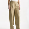 Pantalone in viscosa e lino beige donna Grifoni - 6
