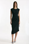 Abito midi in seta nero donna Grifoni - 1