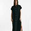Abito over in seta nero donna Grifoni - 7