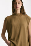 Camicia in seta cammello donna Grifoni - 5