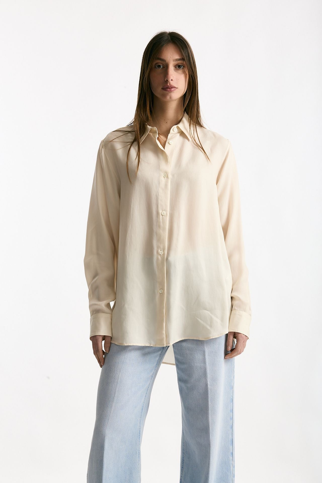 Camicia fluida panna donna Grifoni - 2