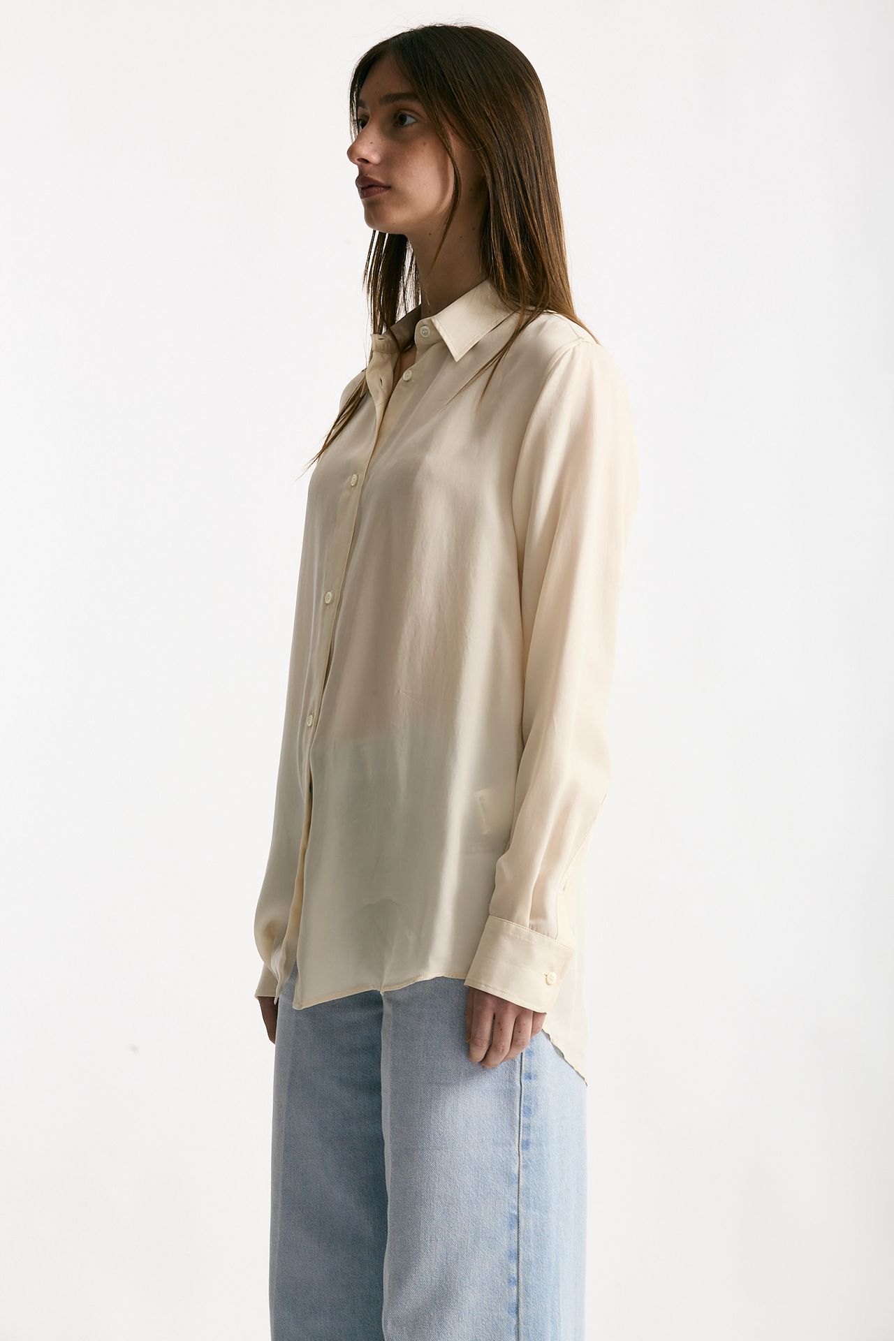 Camicia fluida panna donna Grifoni - 3