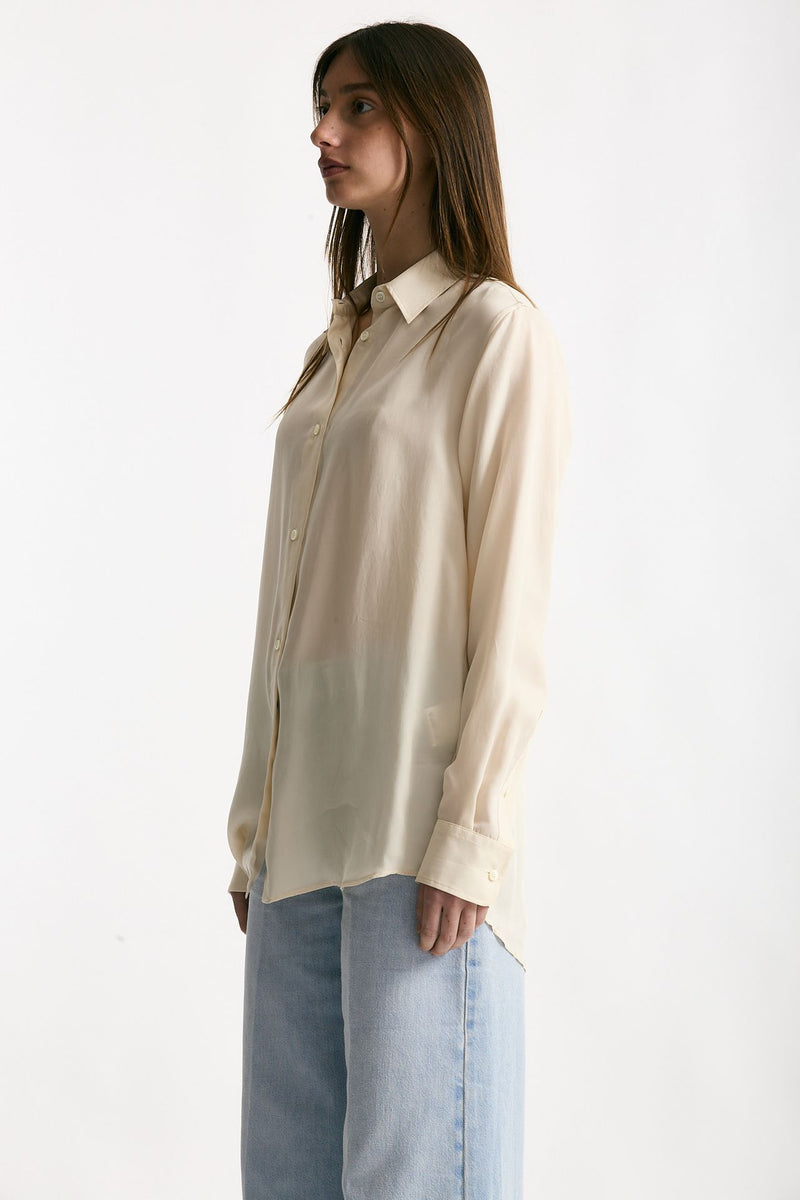 Camicia fluida panna donna Grifoni - 3