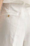 Pantalone palazzo bianco vita alta donna Grifoni - 4