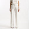 Pantalone palazzo bianco vita alta donna Grifoni - 7