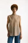 Camicia in mussola di cotone cammello donna Grifoni - 1