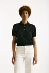 Polo in cotone nero donna Grifoni - 1