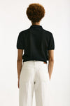 Polo in cotone nero donna Grifoni - 3