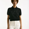 Polo in cotone nero donna Grifoni - 6