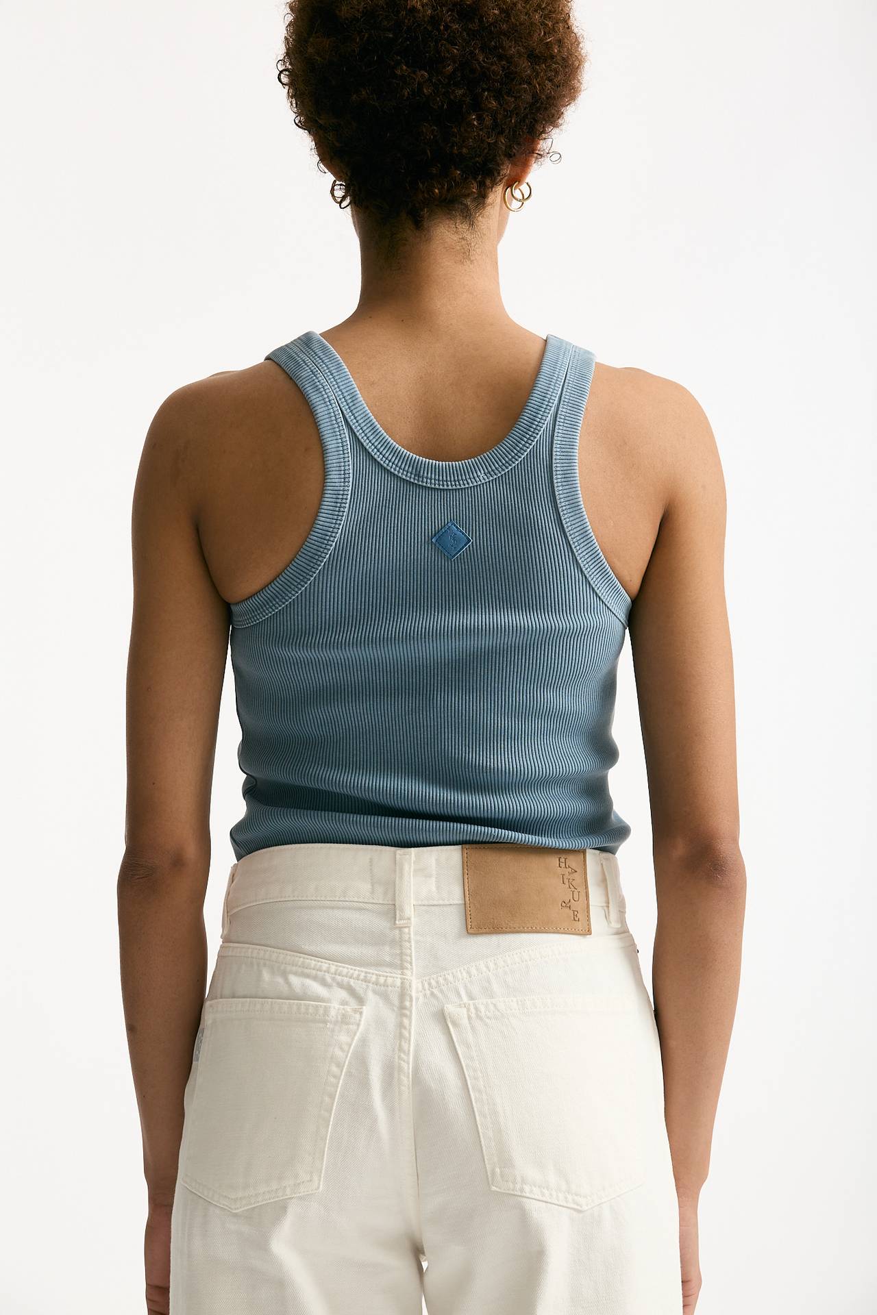 Top a costine azzurro slavato donna Haikure - 4