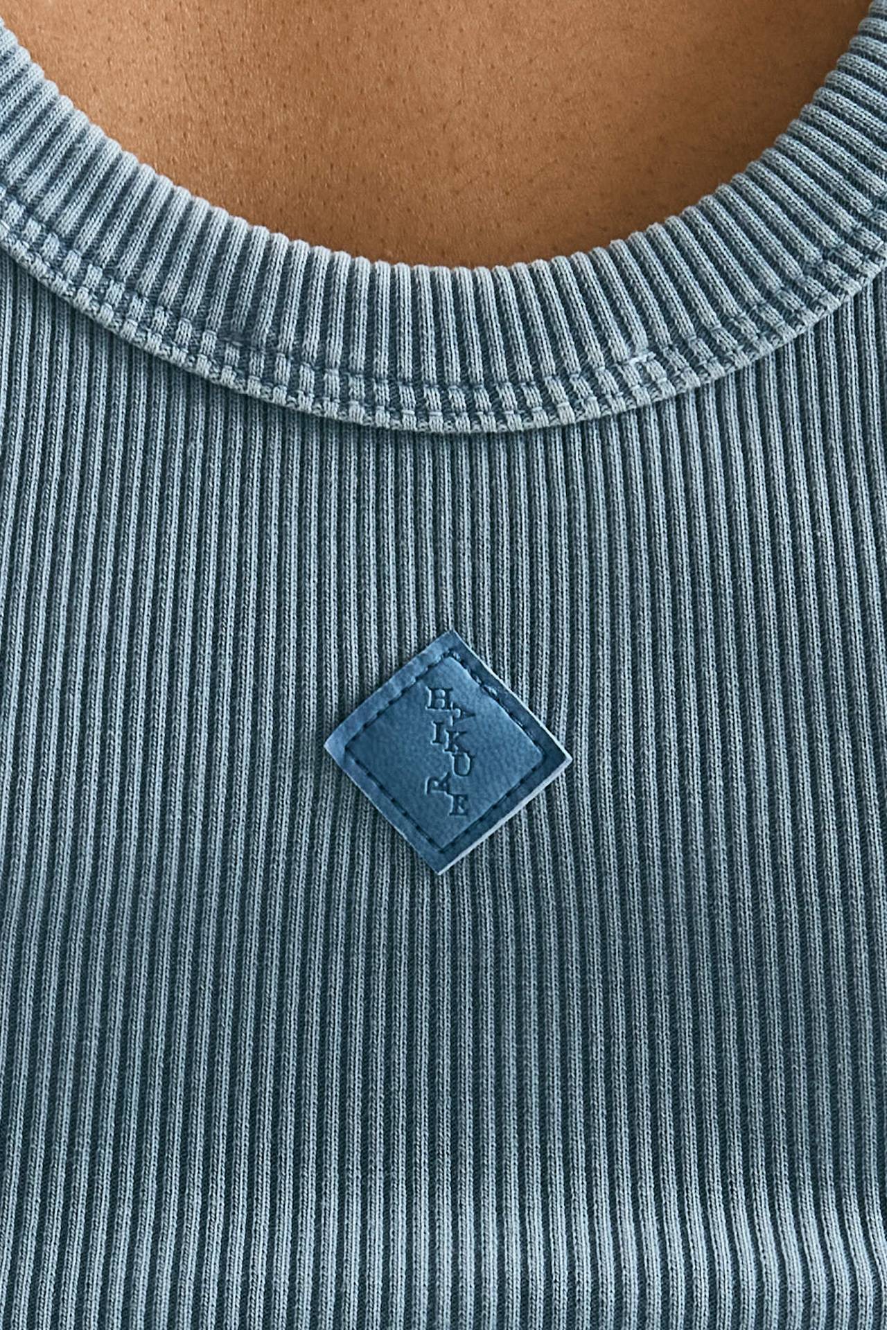 Top a costine azzurro slavato donna Haikure - 5