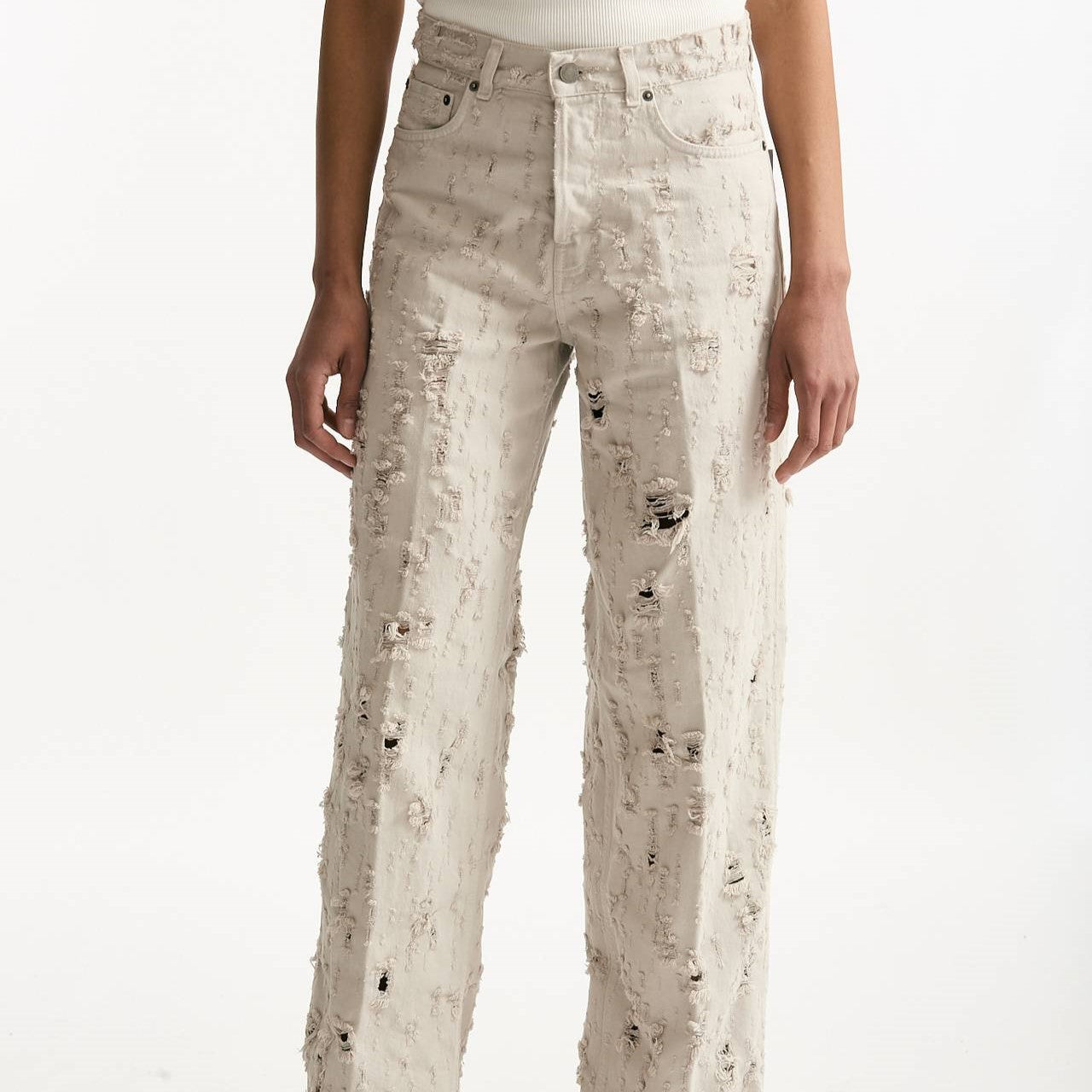 Jeans boy fit over BETHANY sabbia donna Haikure - 9