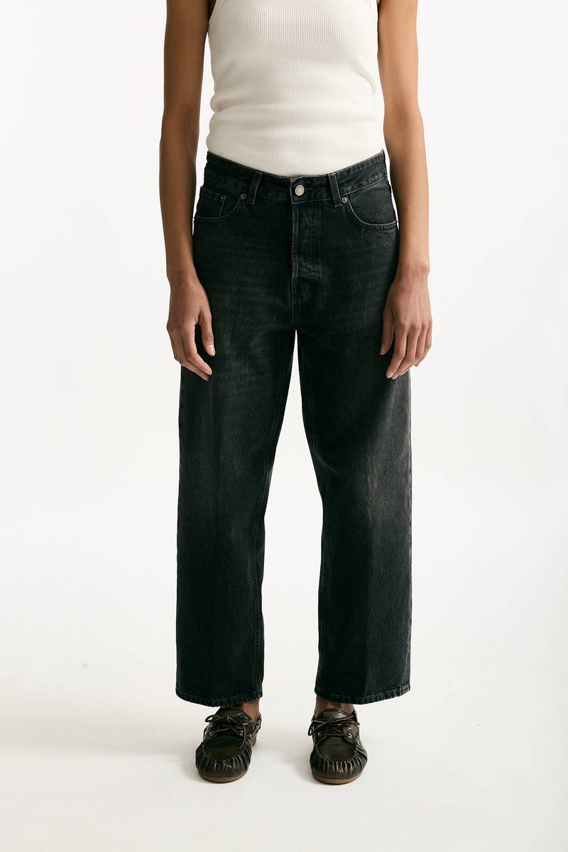 Jeans boy BETTY nero slavato donna Haikure - 1