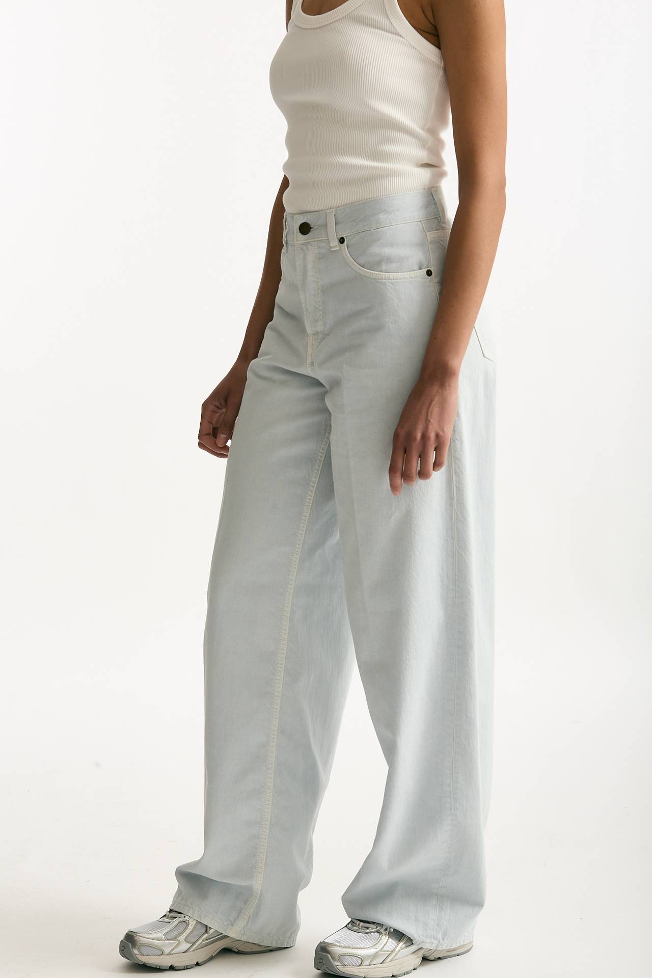 Jeans boy fit over BETHANY azzurro polvere donna Haikure - 4