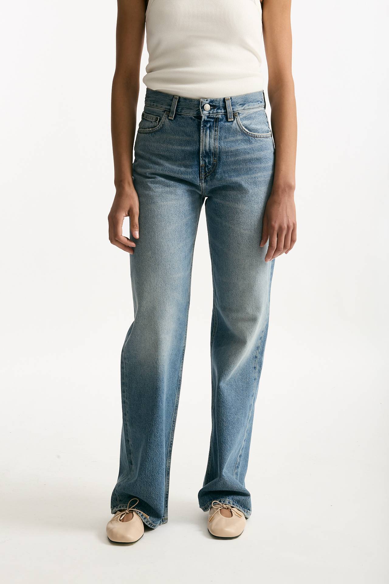 Jeans palazzo KOREA lavaggio chiaro donna Haikure - 2