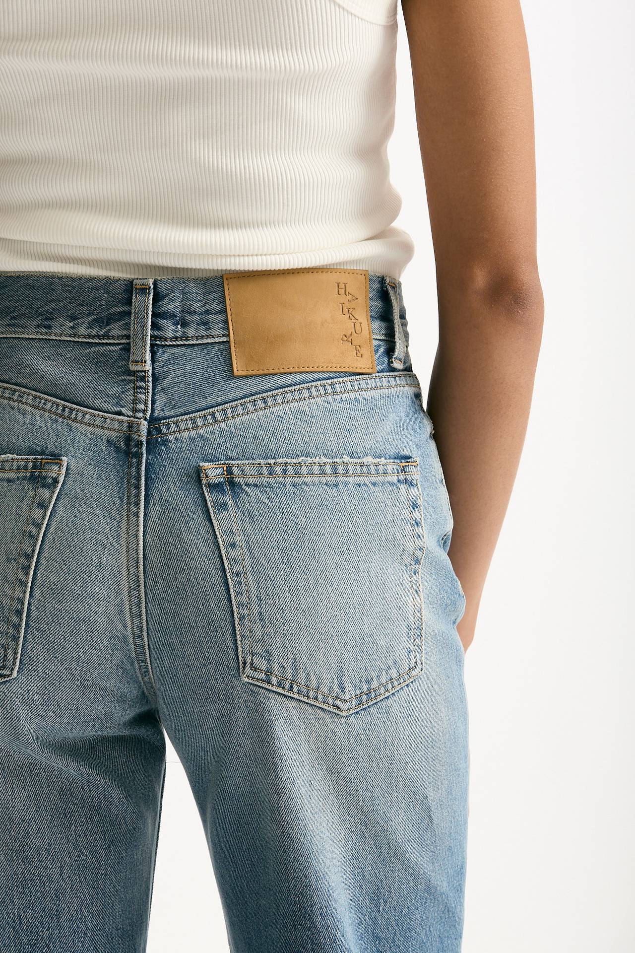 Jeans palazzo KOREA lavaggio chiaro donna Haikure - 6