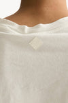 T-shirt girocollo over bianco donna Haikure - 4