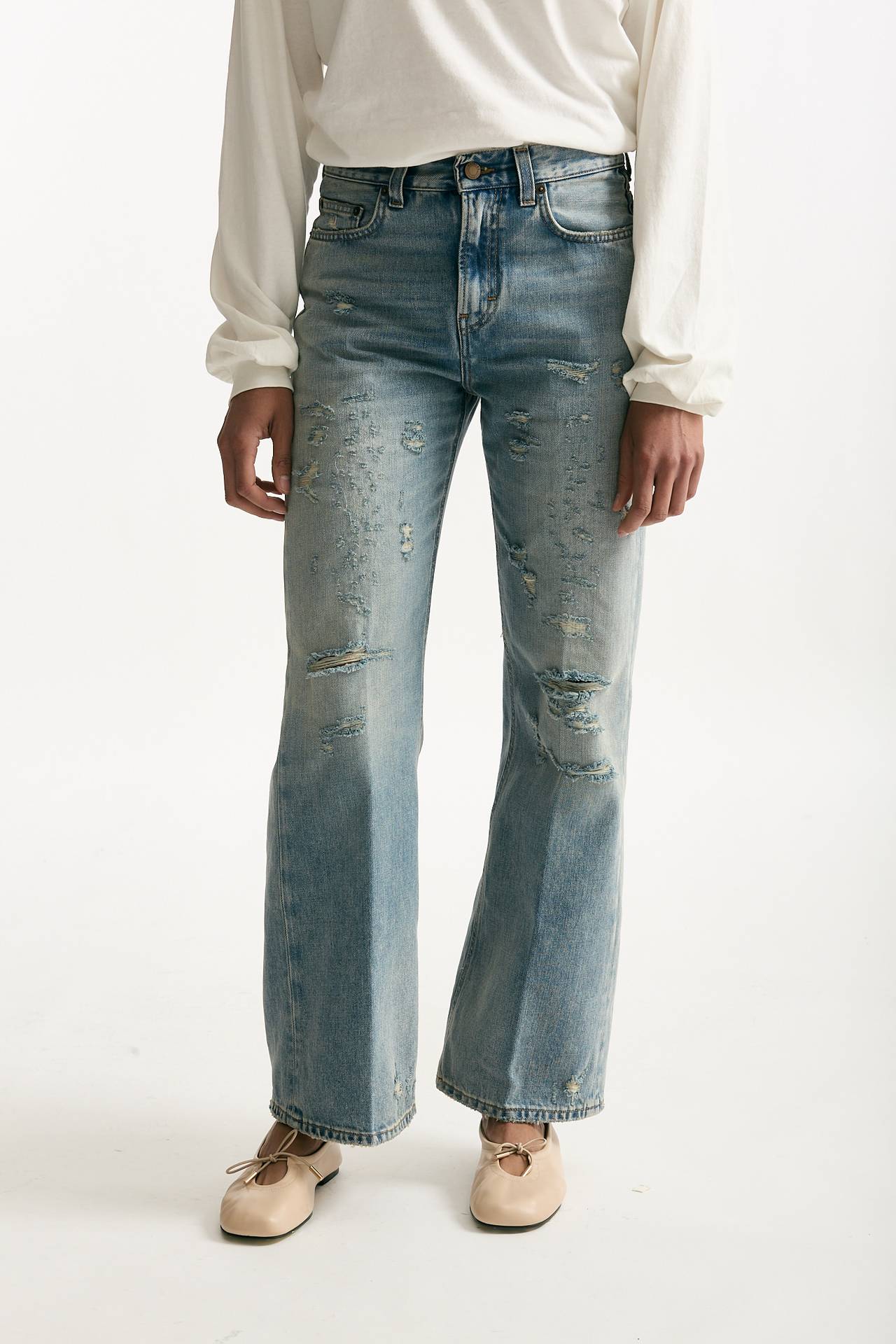 Jeans regular WHINNI lavaggio chiaro donna Haikure - 1