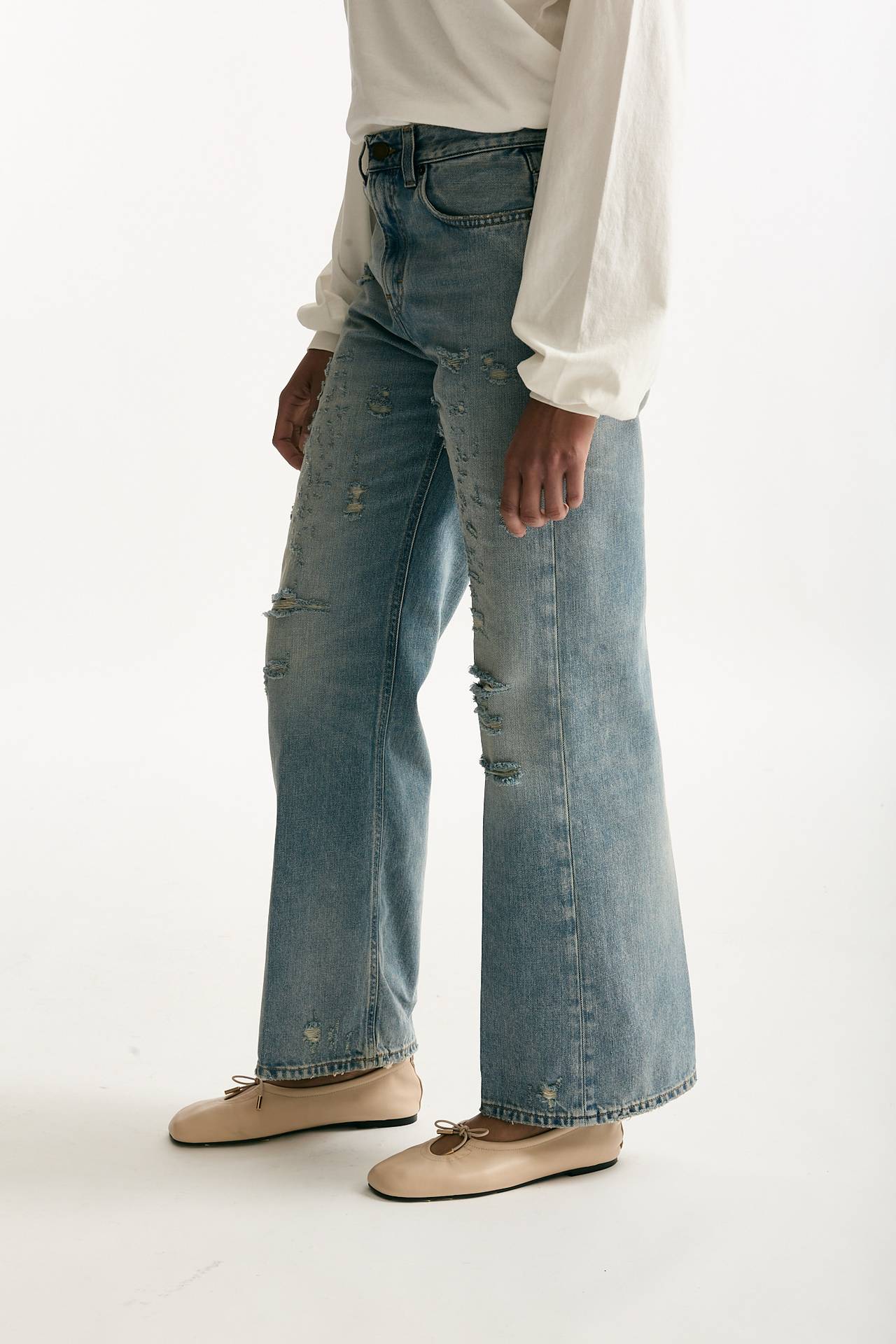 Jeans regular WHINNI lavaggio chiaro donna Haikure - 4