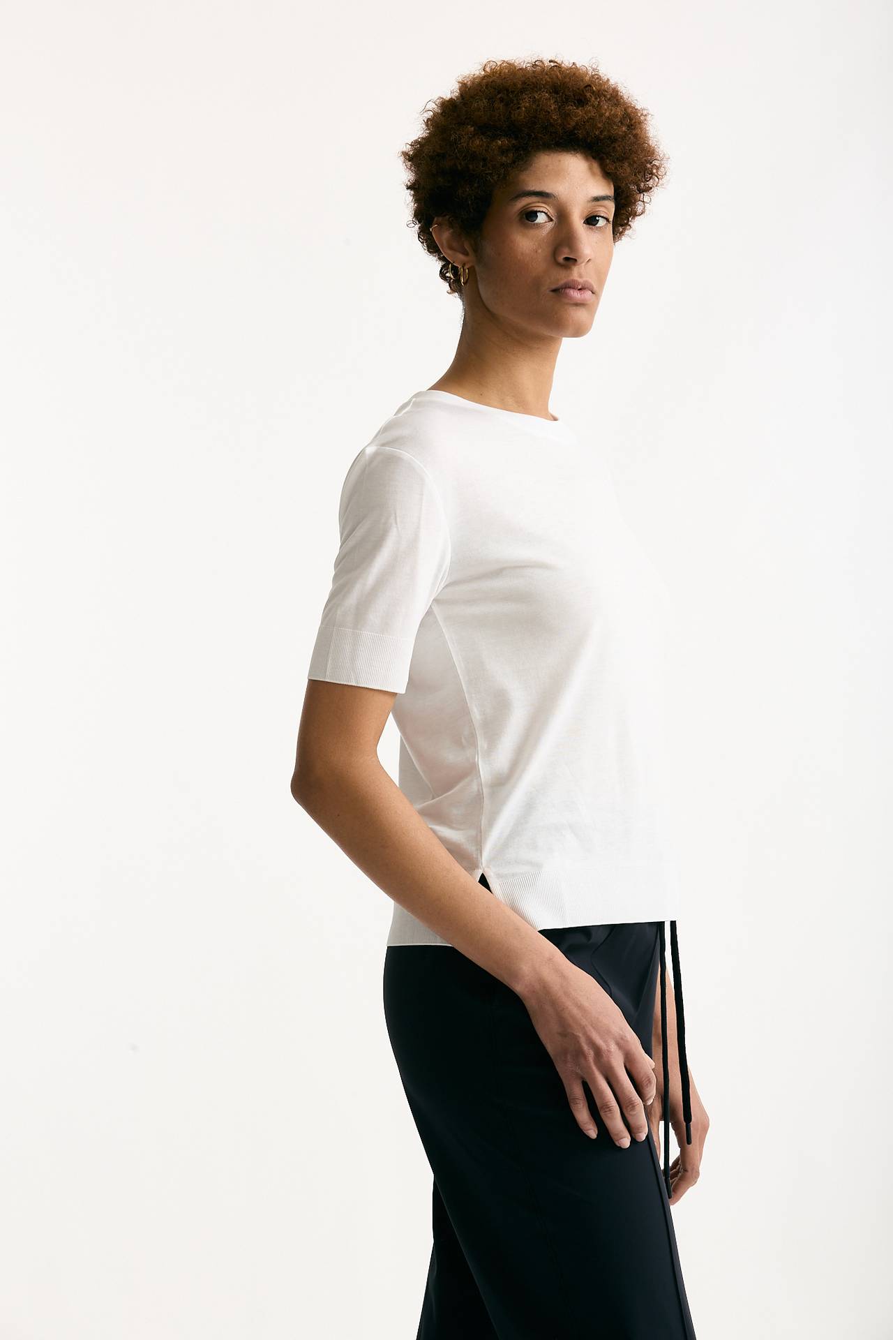 T-shirt in lyocell bianco donna Herno - 2
