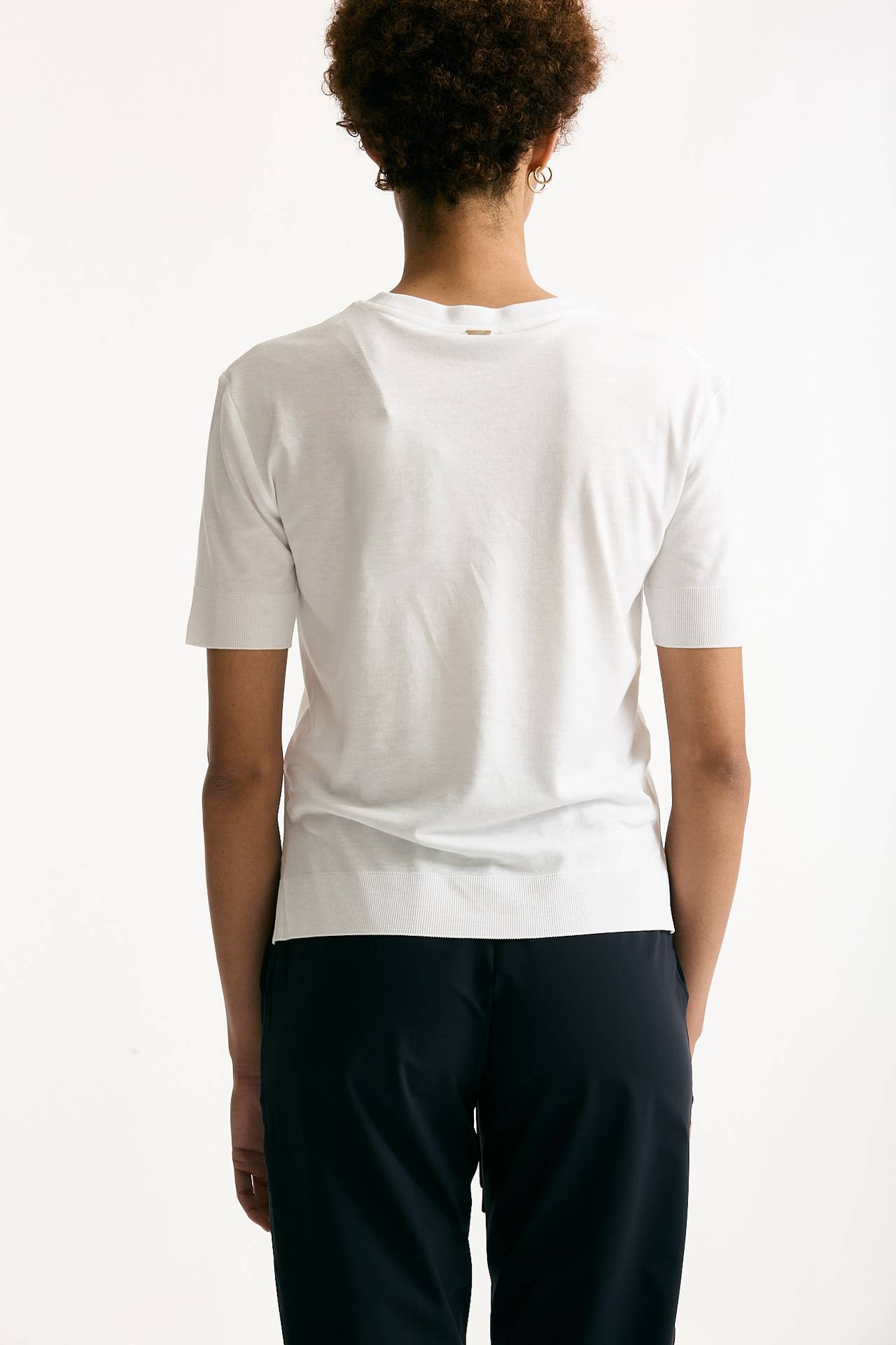 T-shirt in lyocell bianco donna Herno - 3