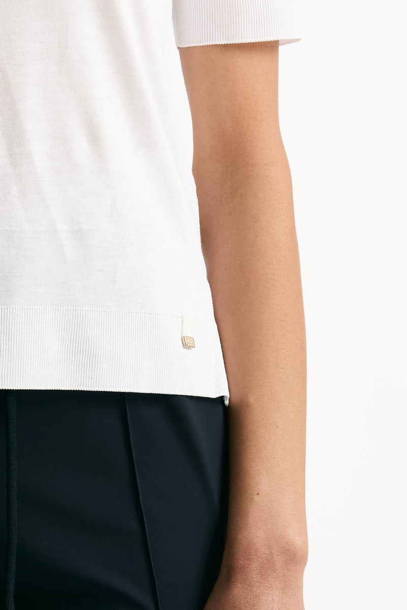 T-shirt in lyocell bianco donna Herno - 5