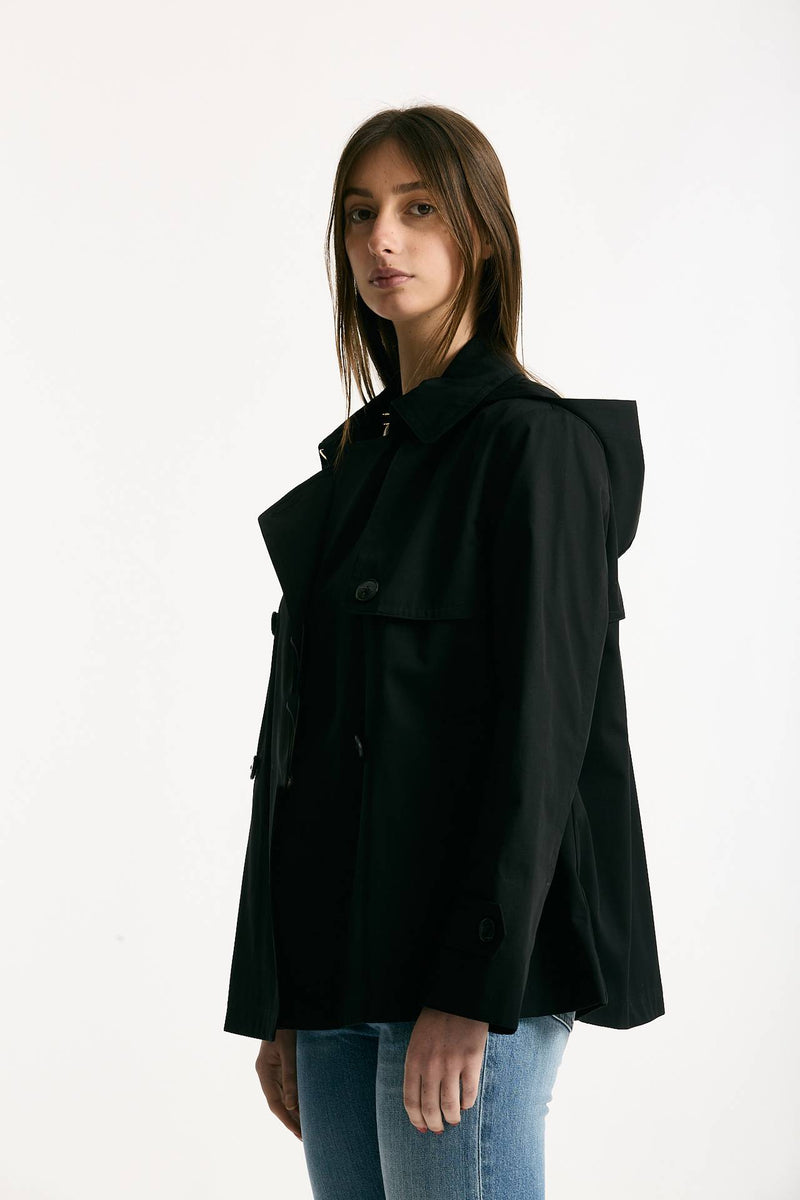 Peacot in cotone nero donna Herno - 2