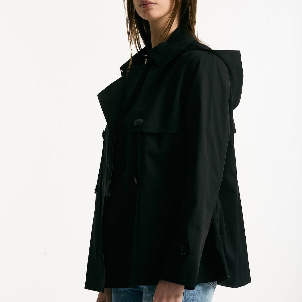 Peacot in cotone nero donna Herno - 8