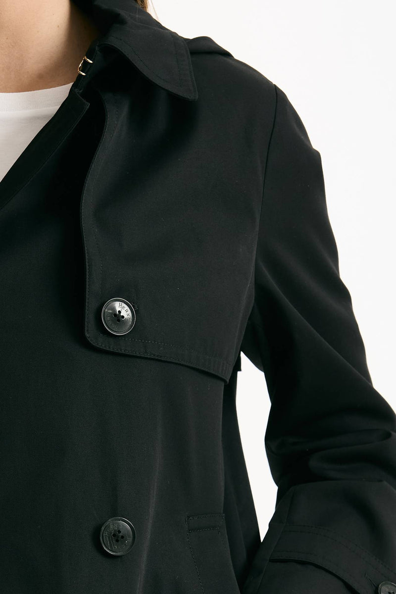 Peacot in cotone nero donna Herno - 4