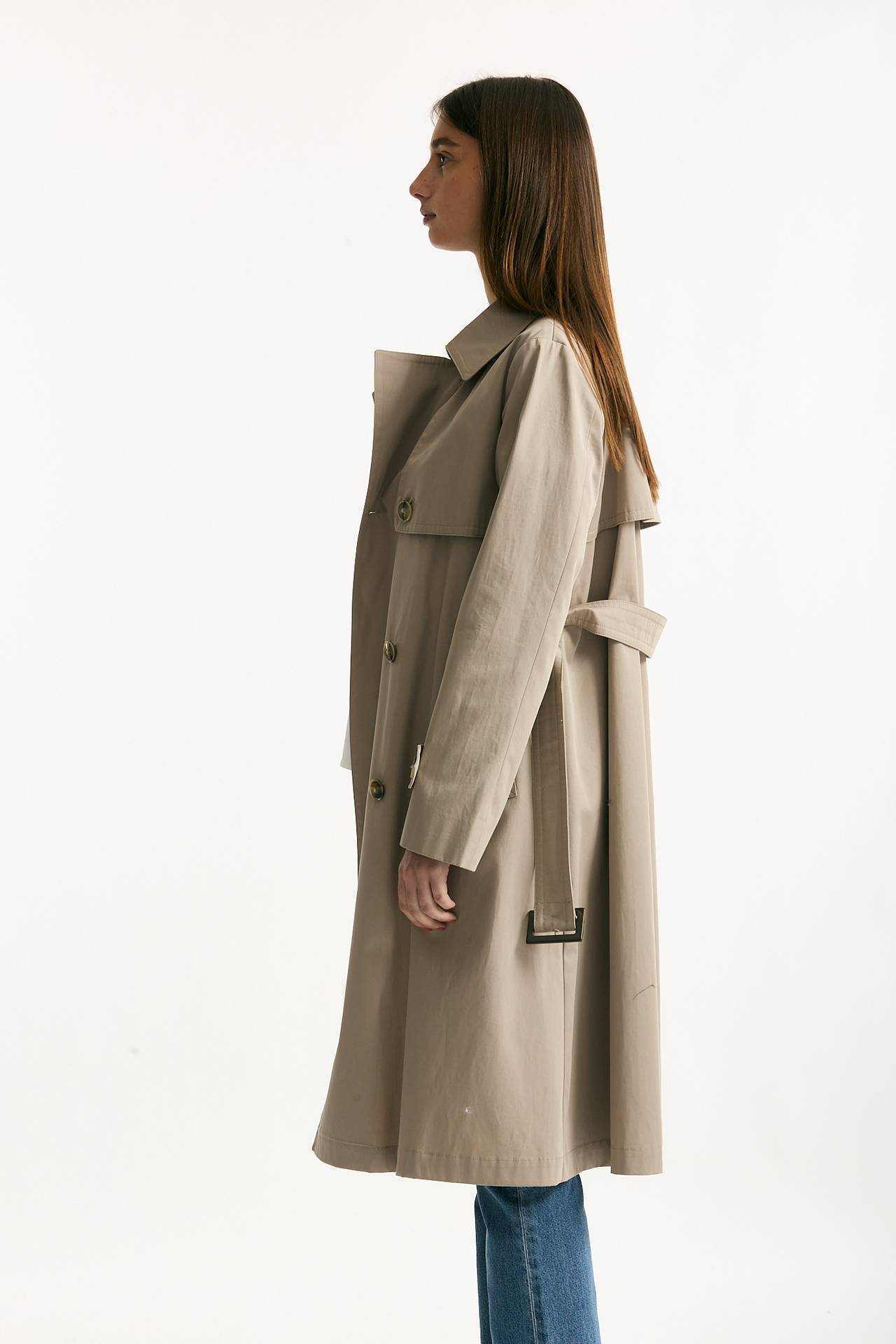 Trench in cotone idrorepellente tortora donna Herno - 2