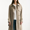Trench in cotone idrorepellente tortora donna Herno - 10