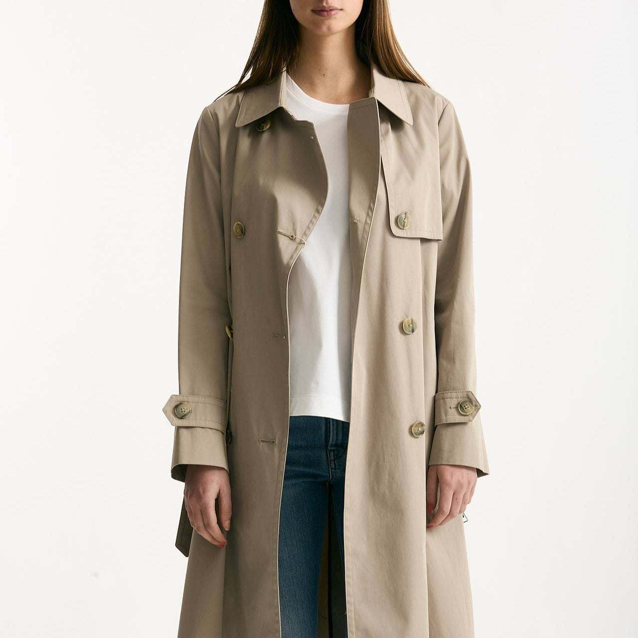 Trench in cotone idrorepellente tortora donna Herno - 10