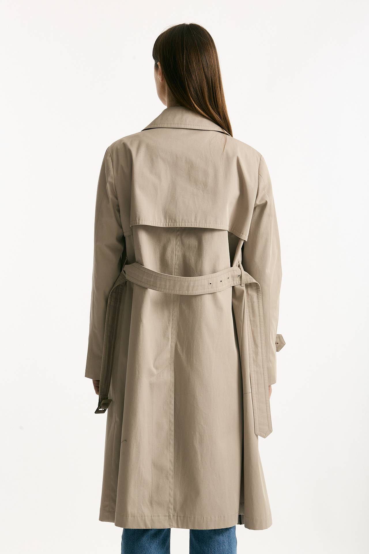 Trench in cotone idrorepellente tortora donna Herno - 3