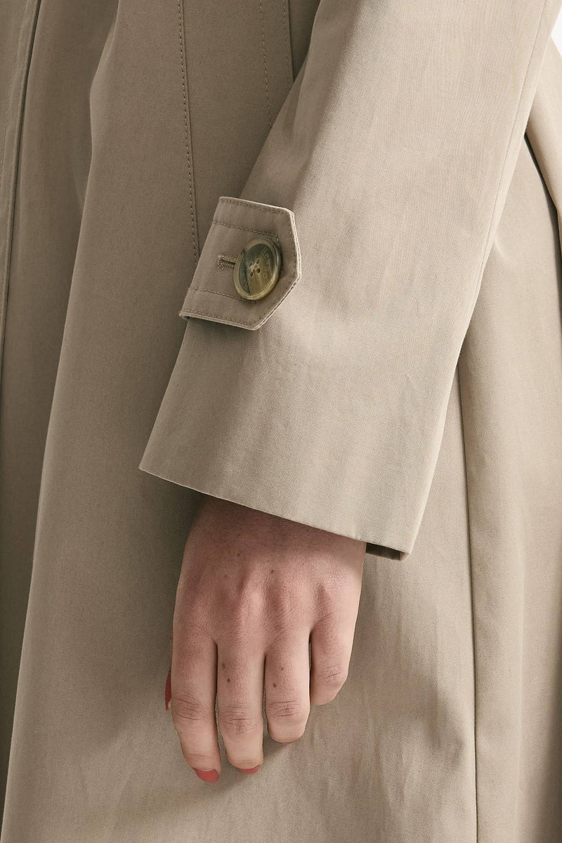 Trench in cotone idrorepellente tortora donna Herno - 6