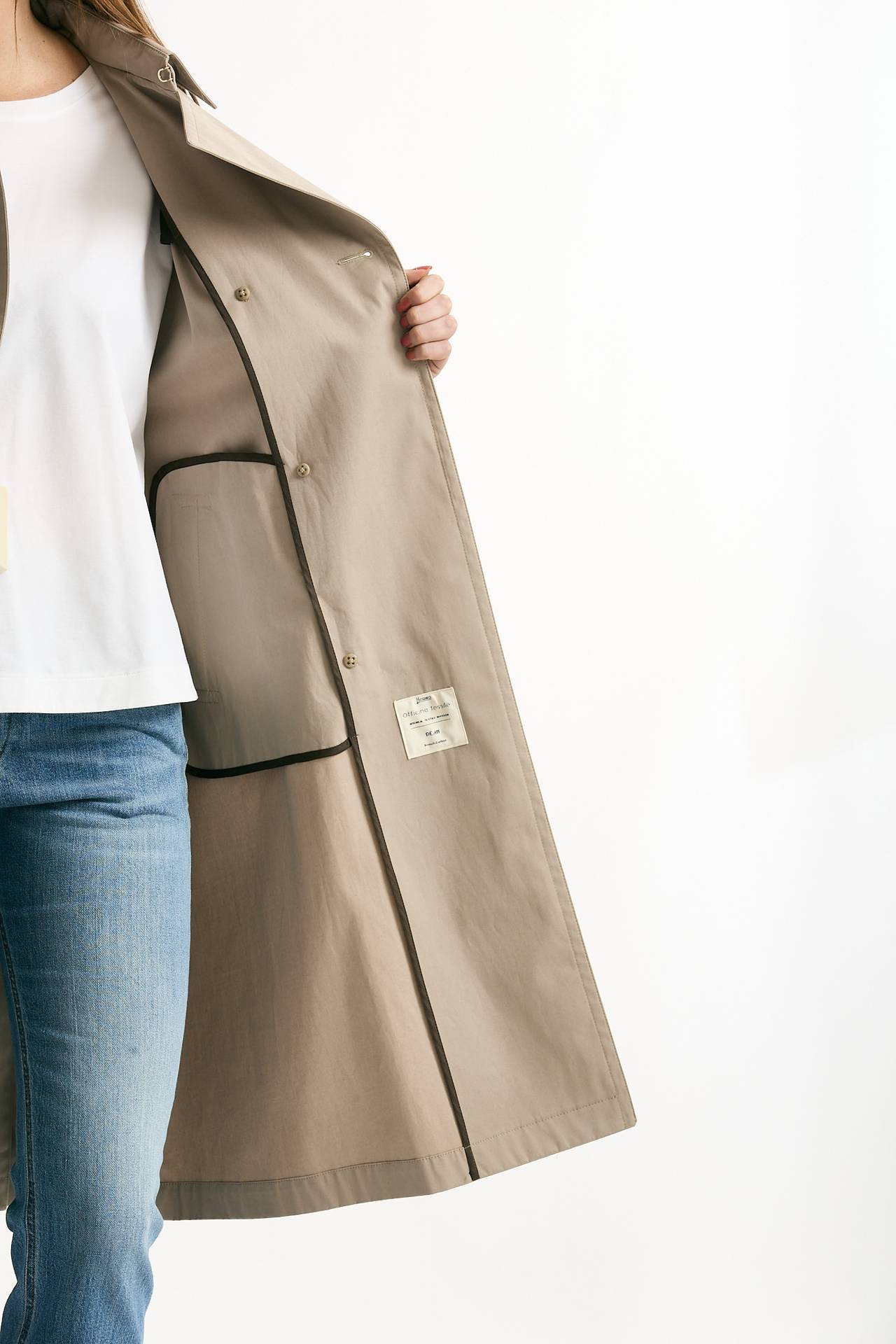 Trench in cotone idrorepellente tortora donna Herno - 9