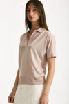 Polo in lyocell rosa donna Herno - 3