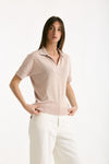 Polo in lyocell rosa donna Herno - 6