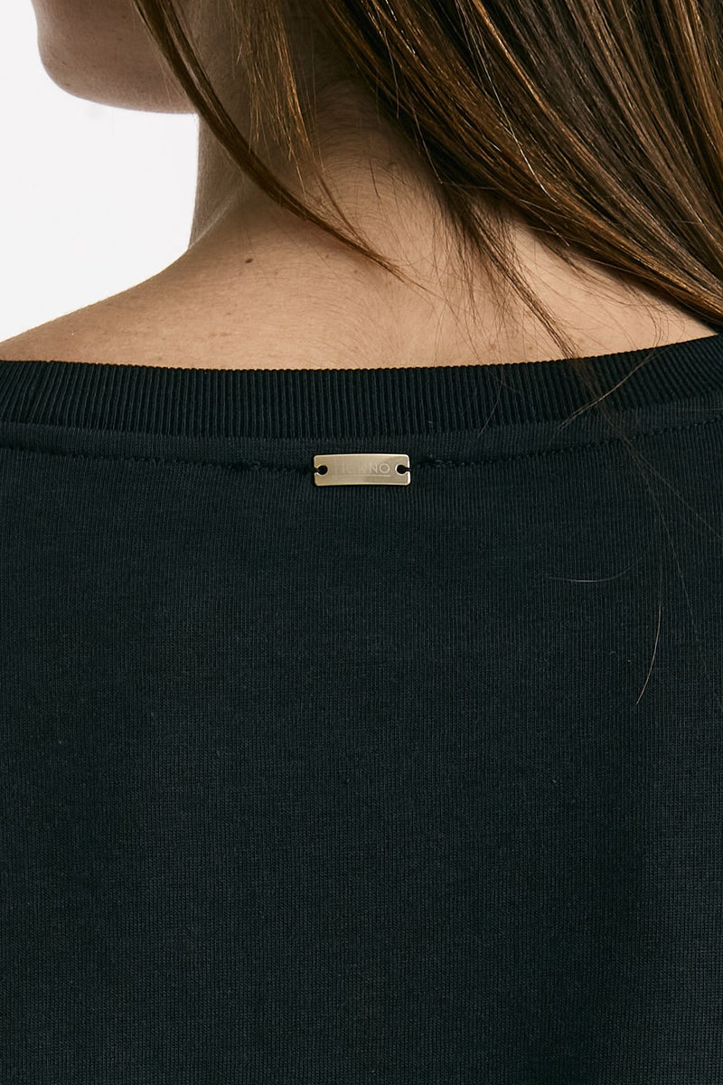 Maglia girocollo nero donna Herno - 3