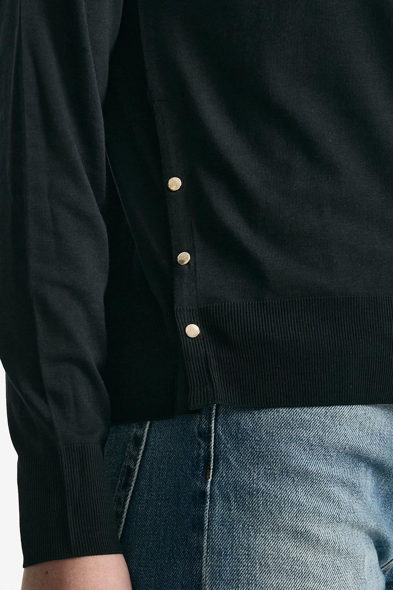 Maglia girocollo nero donna Herno - 5