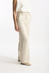 Pantalone ampio NEERA in lino sabbia donna Incotex - 4