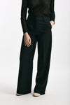 Pantalone ampio NEERA in fresco lana nero donna Incotex - 3