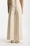Pantalone ampio TINA in viscosa beige donna Incotex - 4