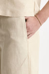 Pantalone ampio TINA in viscosa beige donna Incotex - 5