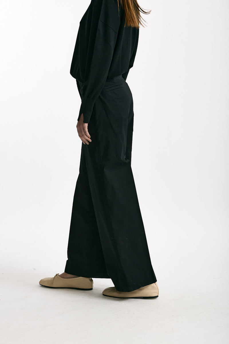 Pantalone ampio TINA nero donna Incotex - 1