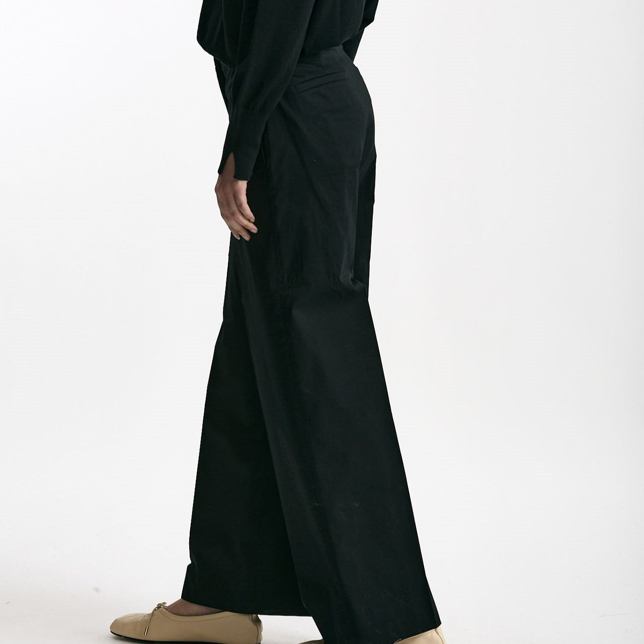 Pantalone ampio TINA nero donna Incotex - 7